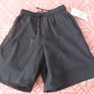 Stori. Mens Shorts Amp Track Onyx Black Nylon Size Small NWT (26x8)
